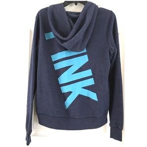 PINK VS Blue & Turquiose Pink Hoodie Size Extra S